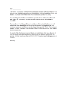 Installation Complaint Letter Response
