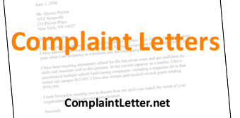 Free Letters of Complaint