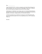Resignation Letter with Complaint
